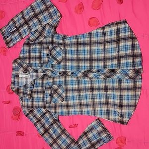 Plaid button down long sleeve